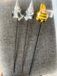 Set Of (3) Gnome Plant/garden Stake By Giftcraft. Fixed Price $14.99.