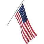 Valley Forge Flag Pole 6 Ft Stainless Steel Sectional Kit American. Fixed Price $27.76.