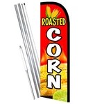 Roasted Corn Premium Windless Feather Flag Bundle (complete Kit) Optional. Fixed Price $79.99.