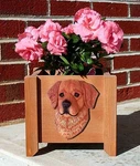 Golden Retriever Planter Flower Pot Dark. Fixed Price $74.99.