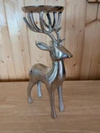 Vintage Silver Deer/buck Shaped Candle Holder Small Plant Stand Large Hollow. Fixed Price $16.99.