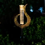 Venniy Rain Gauge Outdoor Decorative, Garden 34.5 Inch, Flame-solar. Fixed Price $30.42.