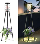 Solar Floor Lamp With Plant Stand, 2 Pack, Hummingbird Design, Great Gift!. Fixed Price $63.99.