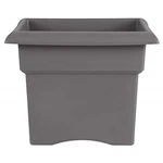 Bloem Veranda Plastic Deck Box Indoor/outdoor Square Planter, Gray 18". Fixed Price $39.93.