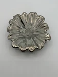 Vtg Stangl Colonial Silver Patina Flower Shape Plate Dish Tray 3859 Pottery. Fixed Price $18.00.