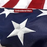 Us American Flag Heavy Duty Luxury Embroidered Stars Sewn Stripes Grommets Nylon. Fixed Price $9.88.