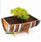 Wine Barrel Trough Half Planter. Fixed Price $299.00.