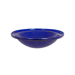 Crackle Glass Bowl, 12-IN, Cobalt Blue. Fixed Price $58.53.