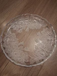 Vintage Studio Nova Winter Rose 14" Round Platter. Fixed Price $35.00.