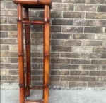 D.e.g. Furniture Designs Boho Burnt Bamboo Pedestal Plant Stand Brown Indoor. Fixed Price $100.00.