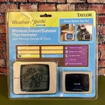 Taylor Weather Guide Wireless Indoor Outdoor Thermometer W/ Remote Sensor 1525. Fixed Price $29.99.