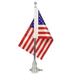 Motorcycle American Usa Flagpole Luggage Rack Mount For Harley Seller. Fixed Price $28.97.