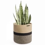 Timeyard Jute Rope Basket 11X11 Woven Indoor Floor Planter For 10INCH Pot. Fixed Price $21.40.