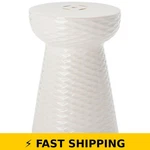 Safavieh Daphne White Glazed Ceramic Garden Stool. Fixed Price $108.99.