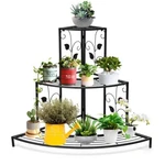 3 Tier Corner Steel Floral Pot Rack Porch Patio Shelf Stand Display Plant Holder. Fixed Price $74.99.
