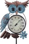 42 Inch Metal Owl Garden Thermometer Mumtop Outdoor Stake For Wall Patio. Fixed Price $31.19.