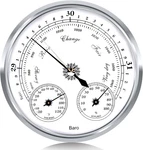 Outdoor Barometer Thermometer Hygrometer - 5IN Weather Station, Home Wall, Fishi. Fixed Price $42.86.