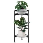 Homexin 2-TIER Metal Tall Plant Stand Indoor, 23.4" Heavy Duty Rustproof. Fixed Price $55.39.
