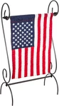 Evergreen Scroll American Garden Flag Stand Premium Metal Iron Holder. Fixed Price $45.99.