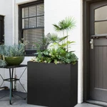 24X10X24 Inch Galvanized Steel Metallic Heavy Planters For Outdoor Indoor Garden. Fixed Price $65.00.