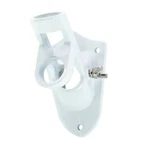 2 Position Flag Pole Bracket White Aluminum Wall Mounted. Fixed Price $13.95.
