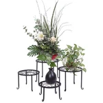 Metal Plant Stand Flowerpot Holder Iron Art 4PACK With Different Size. Fixed Price $31.90.