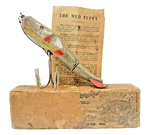 Cc Roberts Mud Puppy 7" Wooden Musky Lure Mosinee Wi Original Box Paper Antique. Fixed Price $159.99.
