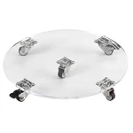 Emcoms 12.5" Acrylic Plant Caddy Dolly W/wheels, Heavy Duty Round Stand. Fixed Price $65.33.