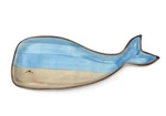 Creative Co-op Whale 10.25-INCH Stoneware Plate, Blue And Tan. Fixed Price $10.00.
