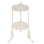 Vintage Cast Iron 2-TIER Plant Stand, Elegant Butterfly & Floral Design With .... Fixed Price $165.01.