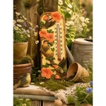 Spoontiques Hummingbird Hibiscus Wall Thermometer 3D Garden Decor 7 Inch. Fixed Price $16.00.