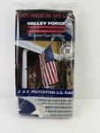 Valley Forge 3'X5' American Flag Printed Poly/cotton Made. Fixed Price $12.99.