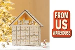 Glitzhome 15.25"H Wooden Led Farmhouse Advent Calendar Decor Ship By Usa !!!. Fixed Price $41.80.