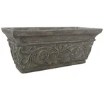 20 In. X 8 Special Aged Granite Cast Stone Rectangular Planter. Fixed Price $63.85.
