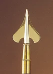 Annin Flagmakers Army Spear Flagpole Topper Brass Or Chrome Finish. Fixed Price $66.71.
