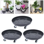 3X Movable Flower Stand W/wheel Planter Trolley Rolling Home Outdoor Caddy. Fixed Price $49.03.
