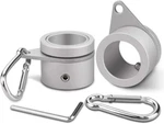 2 Pack Aluminum Alloy Rings, 360 Degree Rotating Silver. Fixed Price $18.99.