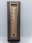 Vintage Springfield Instrument Co. Plastic Indoor Thermometer Product No. 7963. Fixed Price $18.98.