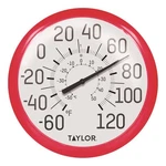 Taylor 13.25" Red Plastic Dial Thermometer Wall Mount Indoor/outdoor. Fixed Price $39.16.