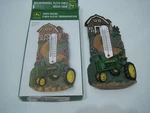 New Box John Deere Farm Scene Hand Painted Resin Thermometer. Fixed Price $14.95.