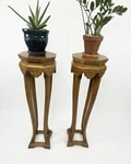 Pair Of Vintage Baker Furniture Plant Stands. Fixed Price $825.00.