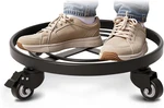 16" Metal Plant Caddy Heavy Duty Rolling Stand With Wheels Iron Potted .... Fixed Price $61.88.