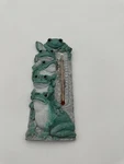Spoontiques Frogs Thermometer Outdoor Indoor Use 7.5 Resin. Fixed Price $10.00.