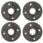 3/4" Floor Flange, Home Tzh Pack Malleable Iron Pipe Inch, Gray. Fixed Price $14.29.