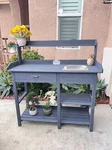 Potting Bench, Table, Benches Outdoor Work Station. Fixed Price $149.00.