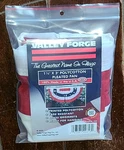 Valley Forge 1-1/2' X 3' Polycotton Pleated Fan With Brass Grommets #pmf. Fixed Price $9.94.