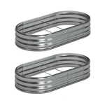 Foxlang 8X4X1FT(2 Pack) Galvanized Oval Raised Garden Bed,outdoor P... Fast Ship. Fixed Price $86.99.
