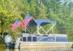 Pontoon Boat Flag Mount Set Easy Fast Sturdy For Standard 1/4" Rail. Fixed Price $29.99.