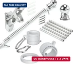 5 Ft Kit For Outside House, Stainless Steel Wall Mount With 2. Fixed Price $19.79.