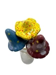 Studio Pottery Ceramic Mushroom Bobble Garden Stakes Set Of 3 Palm Springs Art. Fixed Price $38.85.